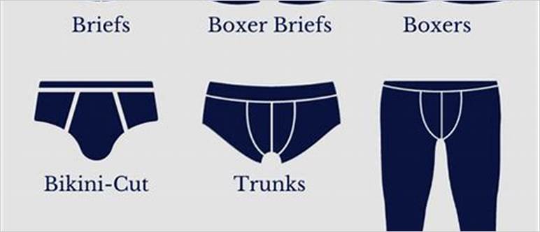 Kinds of male underwear